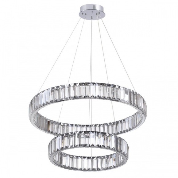 Люстра подвесная кольцевая хрустальная Odeon Light LED 60W 4000K 7140Лм VEKIA 4930/60L
