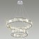 Люстра подвесная кольцевая хрустальная Odeon Light LED 60W 4000K 7140Лм VEKIA 4930/60L