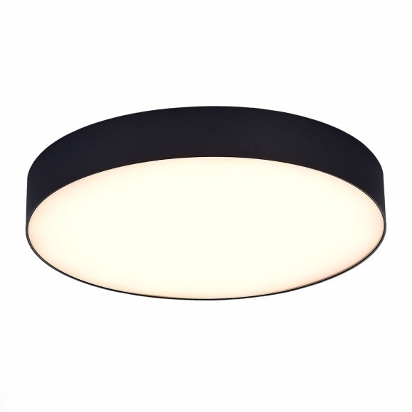 ST606.432.36 Светильник потолочный Черный LED 1*36W 3000K 3 240Lm Ra90 120° IP20 D300xH55 180-240V Накладные светильники