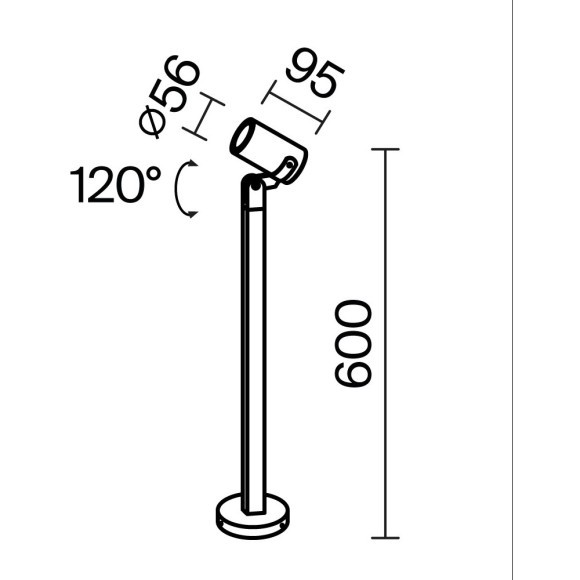 Ландшафтный светильник Outdoor O025FL-01B1