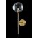 Бра Crystal Lux MARZO AP1 BRONZE/TRANSPARENTE