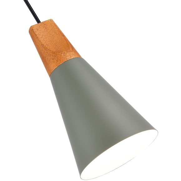 SLE125173-01 Подвес Серый/Серый, Светлое дерево E14 1*40W MODICA