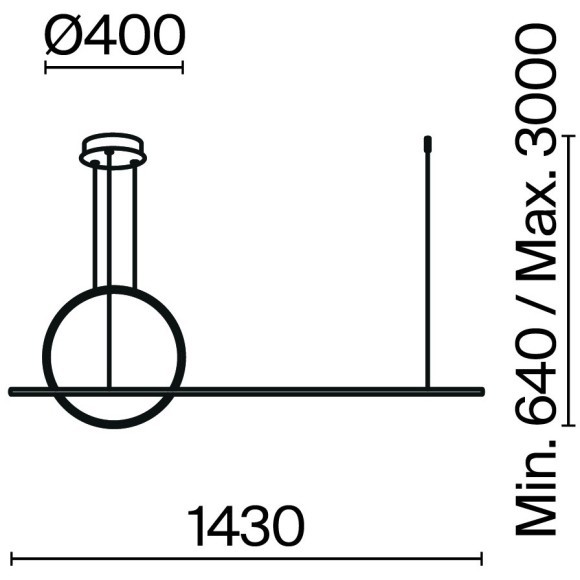 Подвесной светильник Maytoni MOD247PL-L49BSK