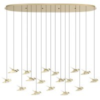 390399 PARATEBUENO PARATEBUENO 2 Светодиодный диммируемый по TRIAC подвес LED, 51Вт, 6460Лм, 3000К, сталь, медный