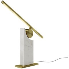 MOD467TL-L9BS3K Настольный светодиодный светильник с основанием из натурального светлого мрамора и выключателем на плафоне, 9Вт 200Лм 3000К CRI80 120° 220V IP20 Maytoni Monumento MOD467TL-L9BS3K Настольный светодиодный светильник с основанием из натурального светлого мрамора и выключателем на плафоне, 9Вт 200Лм 3000К CRI80 120° 220V IP20 Maytoni Monumento