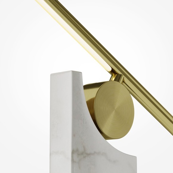 MOD467TL-L9BS3K Настольный светодиодный светильник с основанием из натурального светлого мрамора и выключателем на плафоне, 9Вт 200Лм 3000К CRI80 120° 220V IP20 Maytoni Monumento MOD467TL-L9BS3K Настольный светодиодный светильник с основанием из натурального светлого мрамора и выключателем на плафоне, 9Вт 200Лм 3000К CRI80 120° 220V IP20 Maytoni Monumento