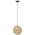 39754 SKOURA Подвесной светильник винтаж с 1 лампой E27 латунный