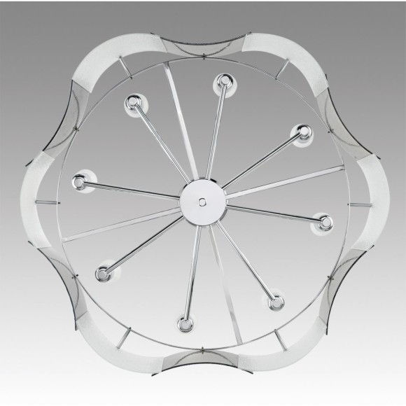 6594/8 MODERNI LN24 хром/тонированное стекло, металл/стекло Люстра подвесная E14 8*40W 220V DANDY