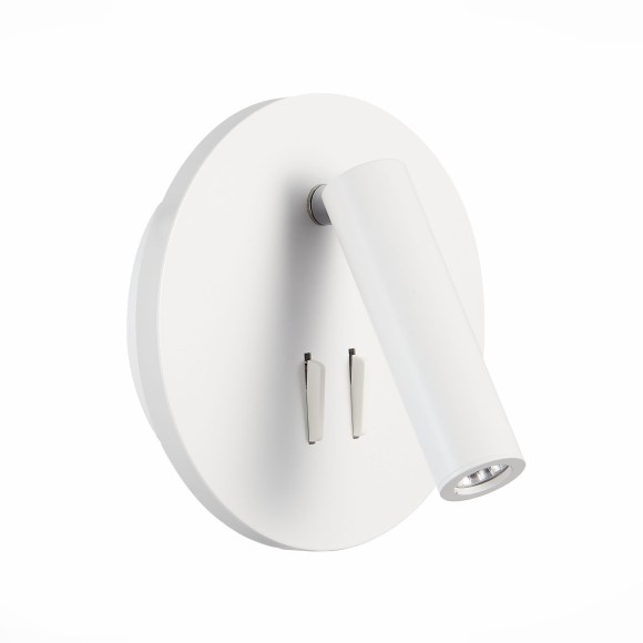 SL1586.513.01 Светильник настенный Белый LED 1*8W 3000K 624Lm Ra80 24° IP20 L-xW155xH155 170-240V Настенные светильники