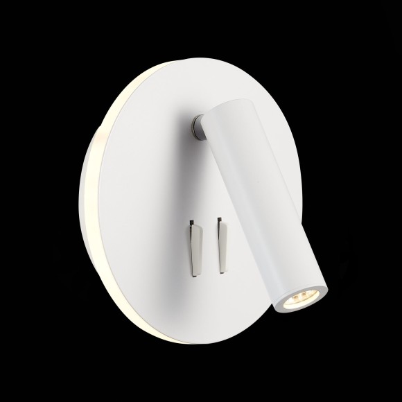 SL1586.513.01 Светильник настенный Белый LED 1*8W 3000K 624Lm Ra80 24° IP20 L-xW155xH155 170-240V Настенные светильники