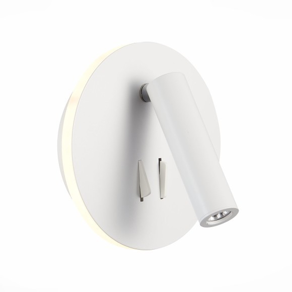 SL1586.513.01 Светильник настенный Белый LED 1*8W 3000K 624Lm Ra80 24° IP20 L-xW155xH155 170-240V Настенные светильники