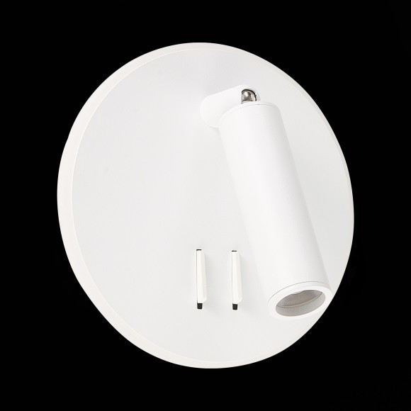 SL1586.513.01 Светильник настенный Белый LED 1*8W 3000K 624Lm Ra80 24° IP20 L-xW155xH155 170-240V Настенные светильники