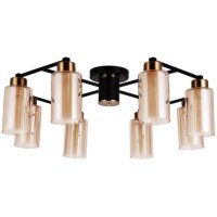 Люстра потолочная Arte Lamp A7027PL-8BK LEO под лампы 8xE14 40W