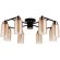Люстра потолочная Arte Lamp A7027PL-8BK LEO под лампы 8xE14 40W