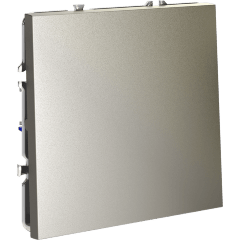 Выключатель с самовозвратом встраиваемый VOLTUM S70 одноклавишный 10А, (шелк)