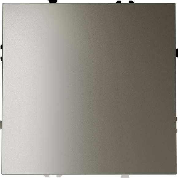 Выключатель с самовозвратом встраиваемый VOLTUM S70 одноклавишный 10А, (шелк)