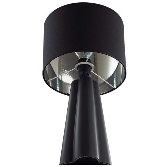 8124/1T COMFI LN25 черный, керамика/текстиль Настольная лампа E27 1*60W 220V HINAMI