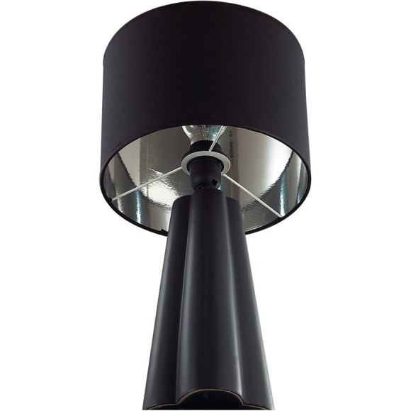 8124/1T COMFI LN25 черный, керамика/текстиль Настольная лампа E27 1*60W 220V HINAMI