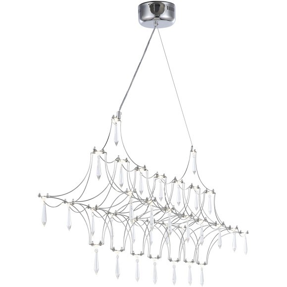 SL6603.103.17 Светильник подвесной ST-Luce Хром/Прозрачный LED 1*17W 4000K GRAVETTA