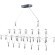 SL6603.103.17 Светильник подвесной ST-Luce Хром/Прозрачный LED 1*17W 4000K GRAVETTA