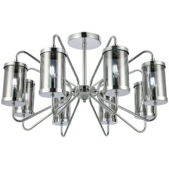 SLE102302-08 Светильник потолочный Хром/Дымчатый E14 8*40W VALIERI