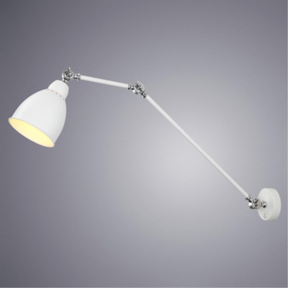 Спот на гибкой ножке Arte Lamp A2055AP-1WH Braccio под лампу 1xE27 60W