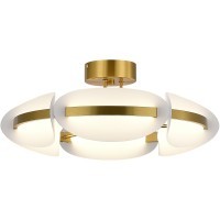 SL1304.302.45 Светильник потолочный ST-Luce латунь/белый LED 1*45W 3000K ETOILE