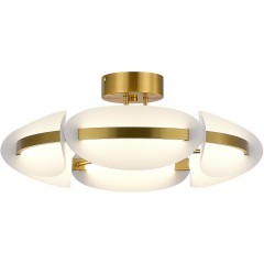 SL1304.302.45 Светильник потолочный ST-Luce латунь/белый LED 1*45W 3000K ETOILE SL1304.302.45 Светильник потолочный ST-Luce латунь/белый LED 1*45W 3000K ETOILE