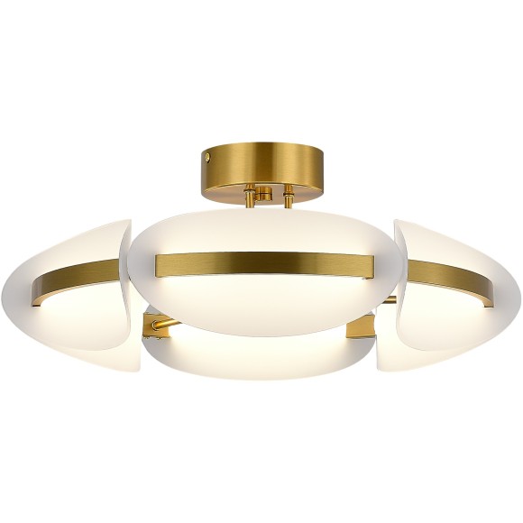 SL1304.302.45 Светильник потолочный ST-Luce латунь/белый LED 1*45W 3000K ETOILE