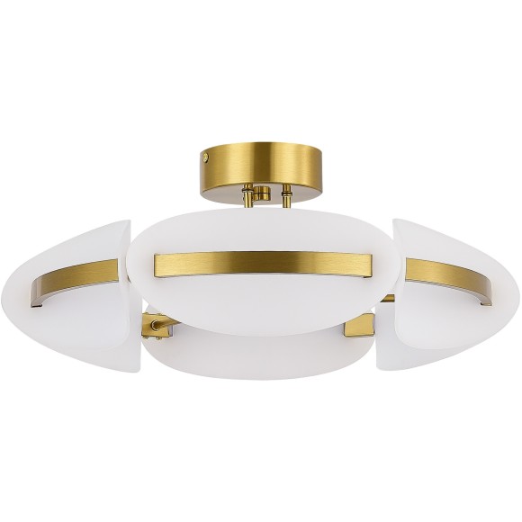 SL1304.302.45 Светильник потолочный ST-Luce латунь/белый LED 1*45W 3000K ETOILE