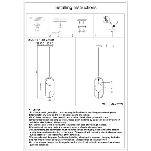 SL1201.203.01 Подвес ST-Luce Бронзовый/Коньячный G9 1*5W CIRCONO SL1201.203.01 Подвес ST-Luce Бронзовый/Коньячный G9 1*5W CIRCONO
