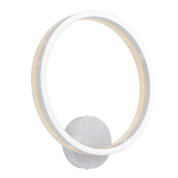 39897 CADINARO Бра настенное светодиодное 12Вт 1700Лм 3000K дерево коричневый пластик белый