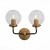 SL234.401.02 Бра ST-Luce Черный, Золото/Прозрачный E27 2*40W VARIETA