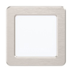 99167 Светодиодный встраиваемый светильник FUEVA 5, 5,5W (LED), 117х117, ET26, 650lm, 3000K, сталь, никель 99167 Светодиодный встраиваемый светильник FUEVA 5, 5,5W (LED), 117х117, ET26, 650lm, 3000K, сталь, никель