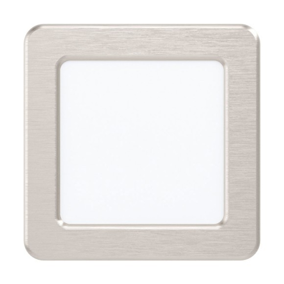 99167 Светодиодный встраиваемый светильник FUEVA 5, 5,5W (LED), 117х117, ET26, 650lm, 3000K, сталь, никель