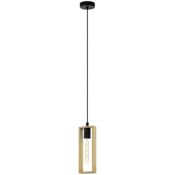 44051 Подвес LITTLETON, 1x40W(E27), L110, B100, H1100, сталь, дерево, черный, коричневый 44051 Подвес LITTLETON, 1x40W(E27), L110, B100, H1100, сталь, дерево, черный, коричневый