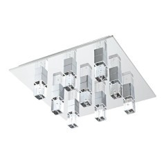 95183 EGLO CANTIL 1 Светодиодный потолочный светильник 29,7Вт 3Лм 4000K хромированный металл прозрачный пластик 95183 EGLO CANTIL 1 Светодиодный потолочный светильник 29,7Вт 3Лм 4000K хромированный металл прозрачный пластик