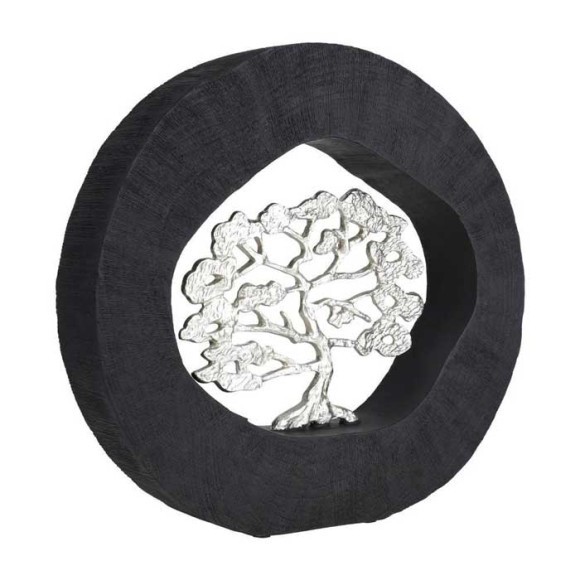 427413 KEMAMAN Статуэтка декоративная из полирезина черный серебристый L365 B70 H343