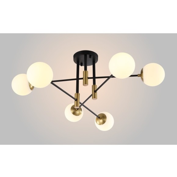 Светильник потолочный Crystal Lux FIDEL PL6 BLACK