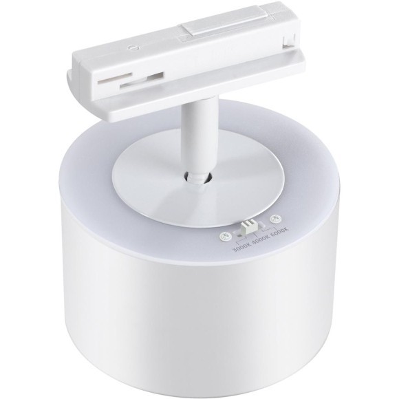 Трехжильный однофазный трековый светодиодный светильник Novotech GIRO 358973 1100лм 12W+3W вверх