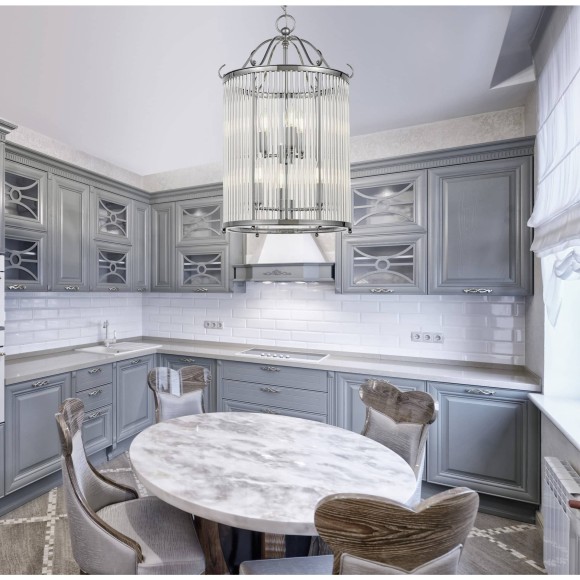 Подвесная люстра Lumina Deco Boston LDP 1235-6 CHR Подвесная люстра Lumina Deco Boston LDP 1235-6 CHR