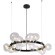 Люстра Crystal Lux AGATA SP15 V2 BLACK/TRANSPARENTE