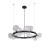 Люстра Crystal Lux AGATA SP15 V2 BLACK/TRANSPARENTE