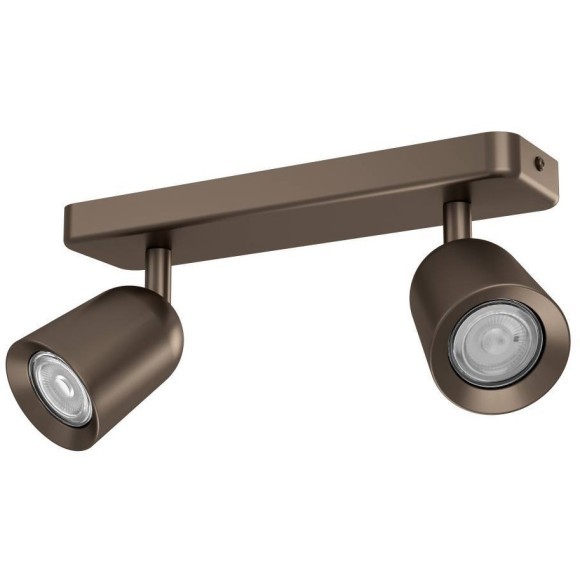 901949 Спот CAMALDOLI, 2X10W(GU10), сталь, темно-бронзовый