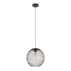 901868 EGLO ALMANZORA Подвесной светильник 1xE27, 60Вт, сталь, черный, медный 901868 EGLO ALMANZORA Подвесной светильник 1xE27, 60Вт, сталь, черный, медный