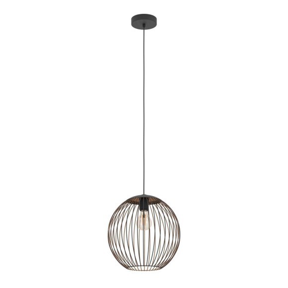 901868 EGLO ALMANZORA Подвесной светильник 1xE27, 60Вт, сталь, черный, медный