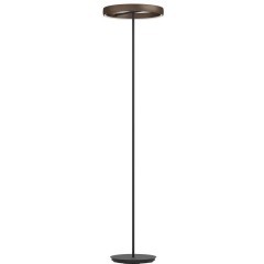 390452 Светодиодный торшер с регулировкой цветовой температуры TRABUCO, 2X19W(LED), Ø420, 2200-6500K, 4800lm, алюминий, сталь, черный, коричневый, бел