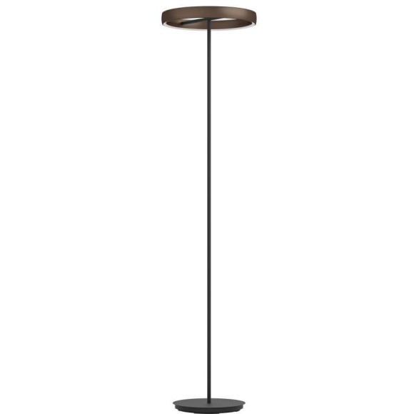 390452 Светодиодный торшер с регулировкой цветовой температуры TRABUCO, 2X19W(LED), Ø420, 2200-6500K, 4800lm, алюминий, сталь, черный, коричневый, бел