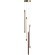 SL6225.303.04 Светильник подвесной ST-Luce Латунь/Терракотовый, Белый LED 4*6W 3000K BRICK