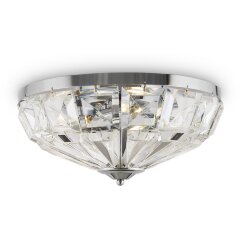 Потолочная люстра хрустальная Facet MOD094CL-04CH Потолочная люстра хрустальная Facet MOD094CL-04CH